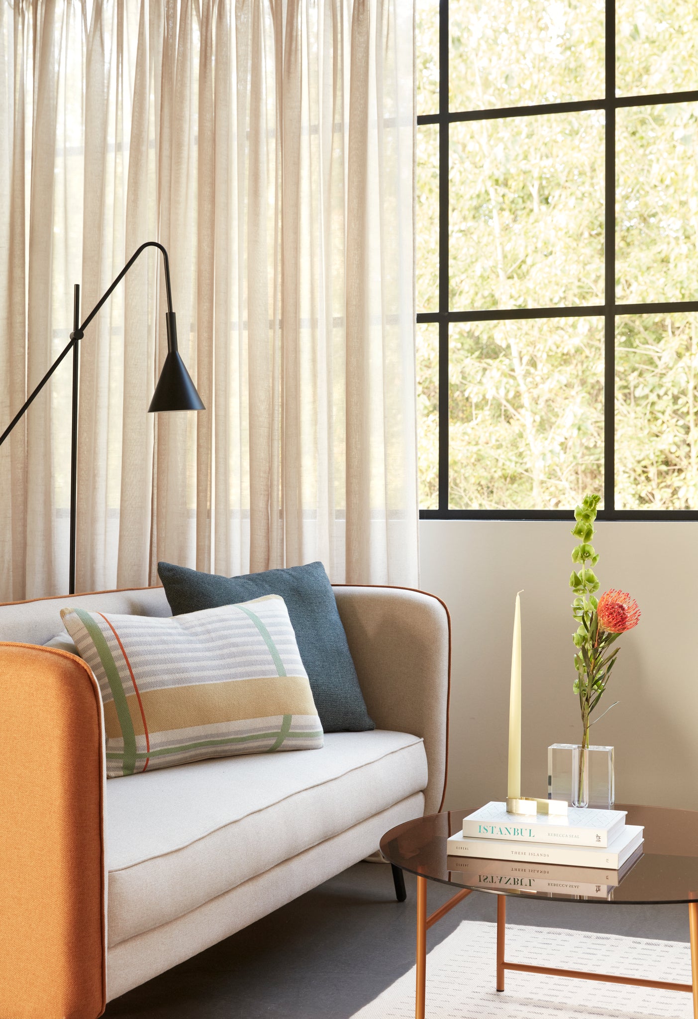 Vase bloc transparent Fait main