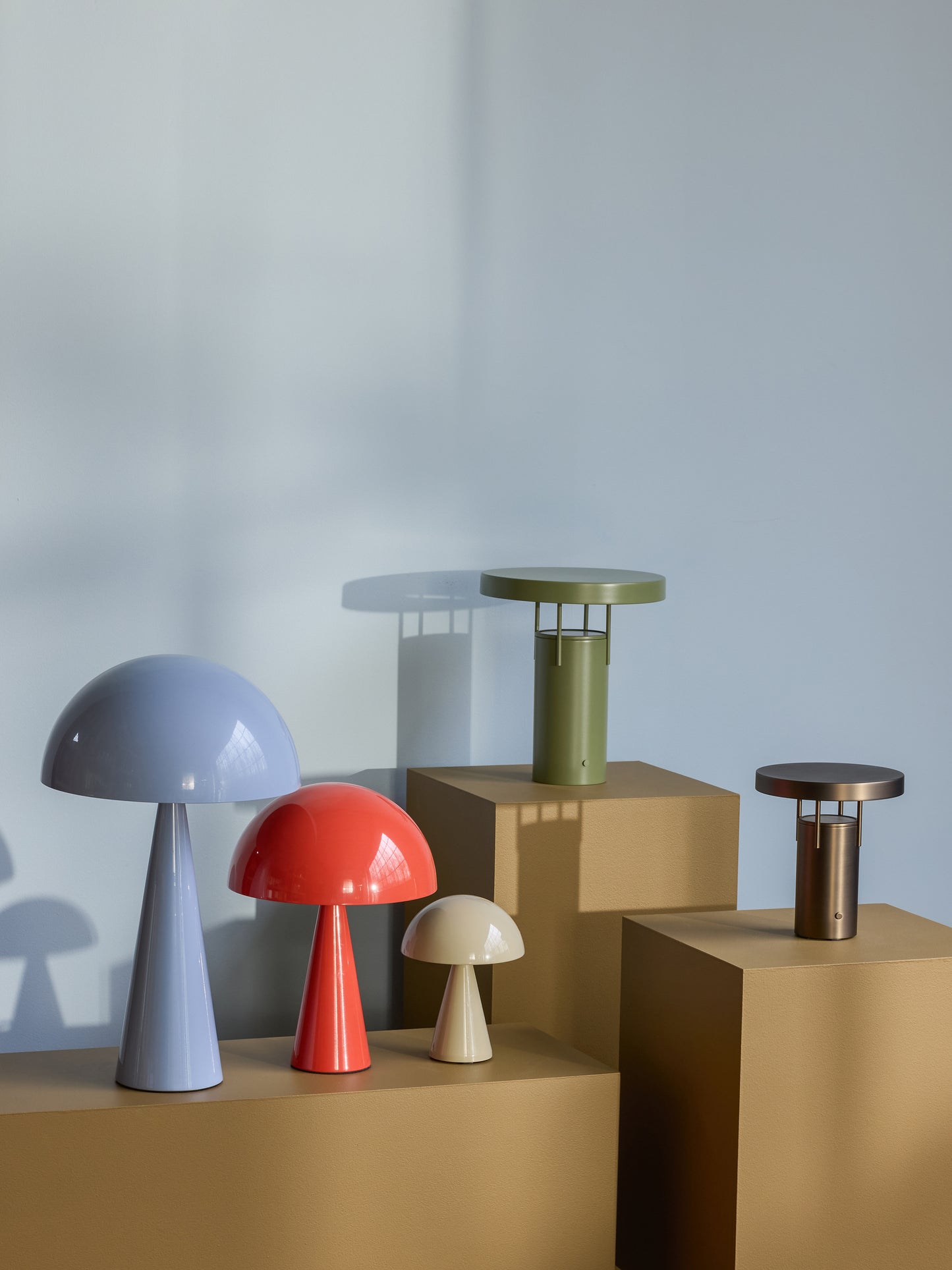 Lampe de table Mush mini rouge vif