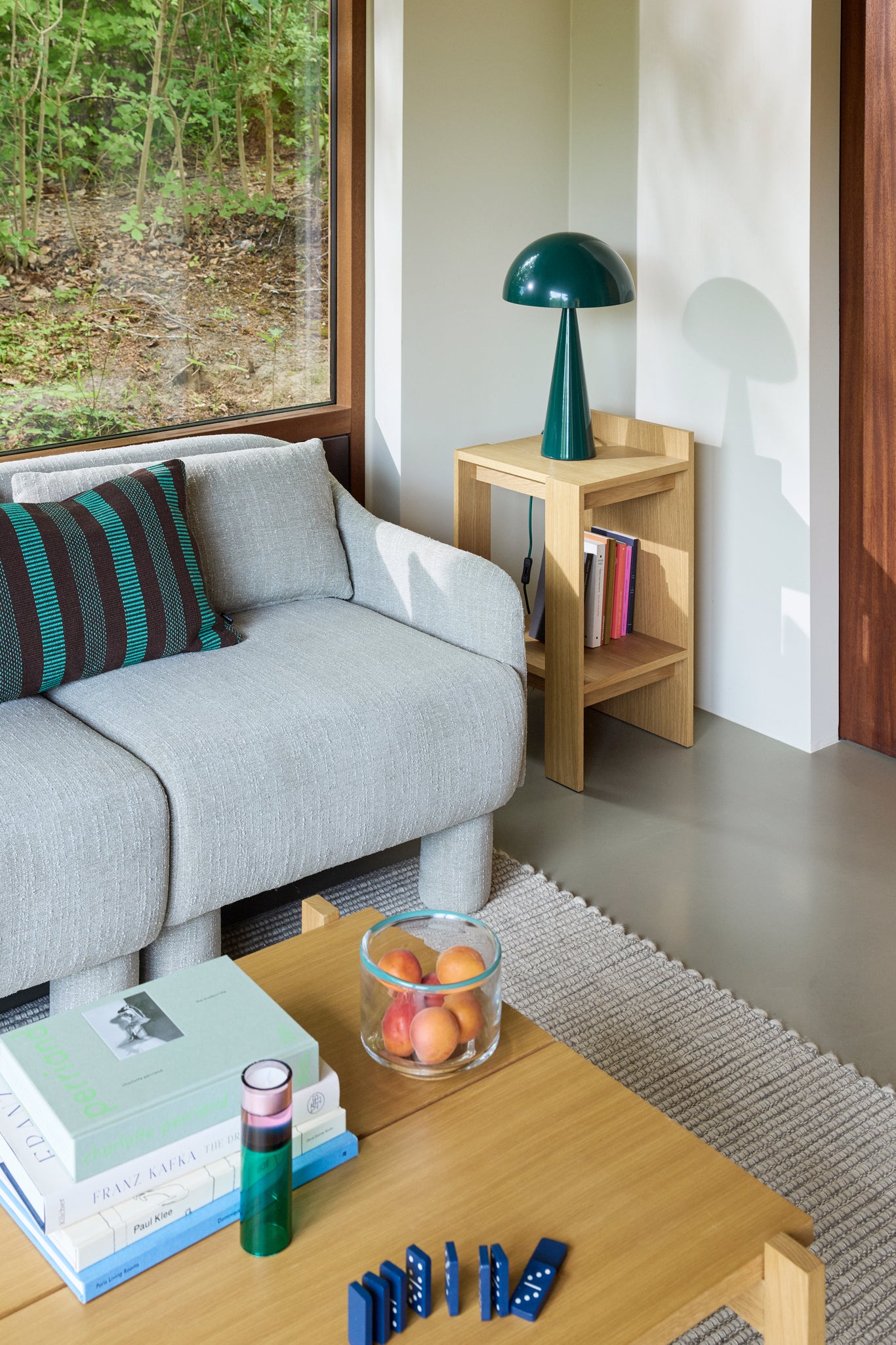 Lampe de table Mush haute vert foncé