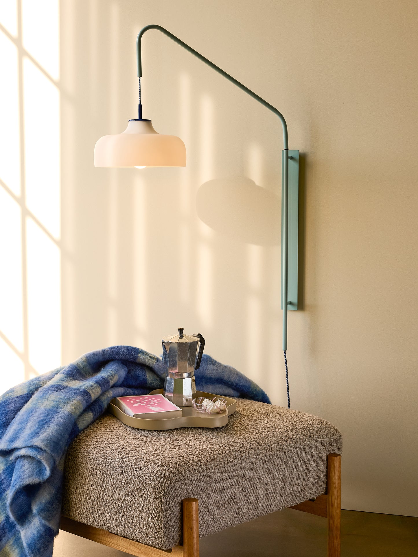 Lampe Applique murale Current bleu clair