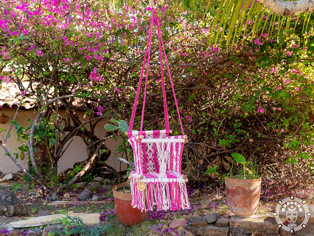 Hamac bébé macramé Rosado 3