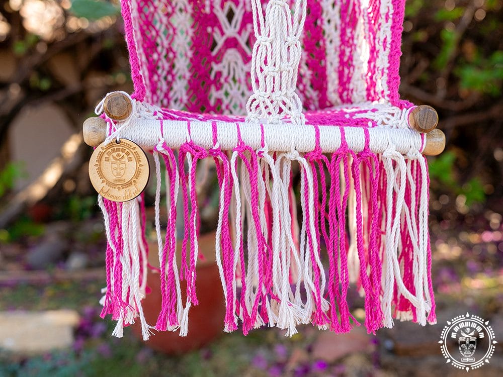 Hamac bébé macramé Rosado 2