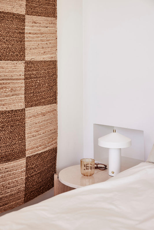 Lampe de table LED Hatto blanc