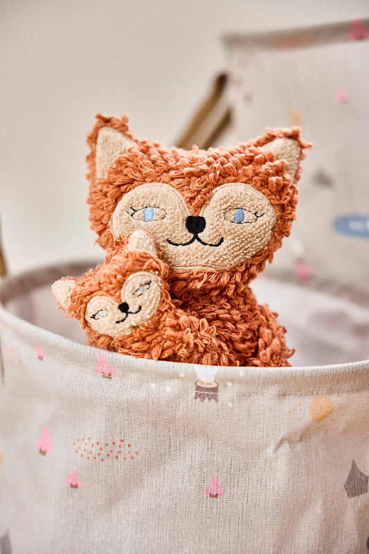 Peluche Frida et Bébé Félix le Renard