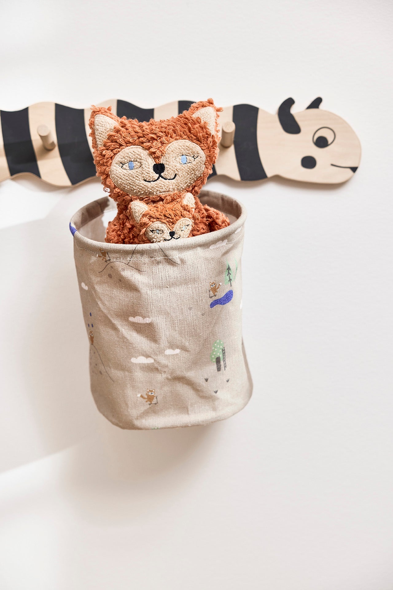 Peluche Frida et Bébé Félix le Renard