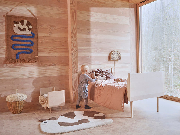 Tapis mural Sally l'escargot en route