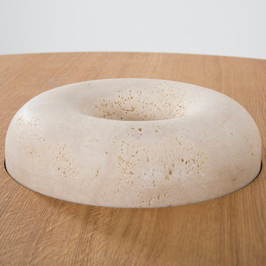 Table Bois et Travertin Eclipse