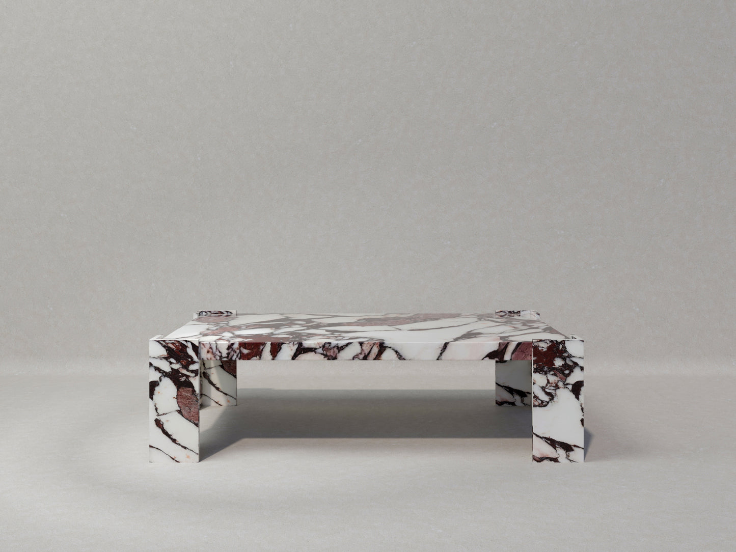 Table Basse en Marbre "Red Velvet"