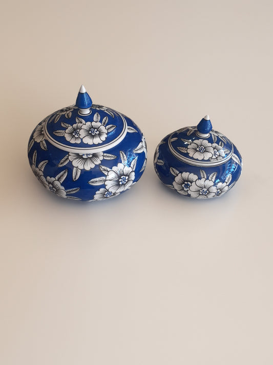 Bonbonnières Céramique d'Iznik - Fleurs blanches