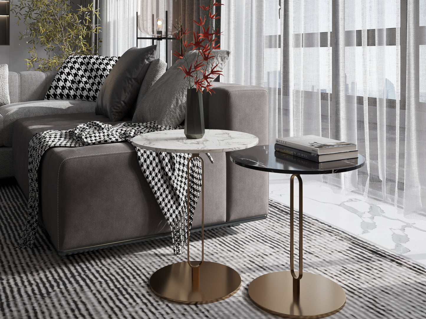 Table d'Appoint "Yin-Yang"