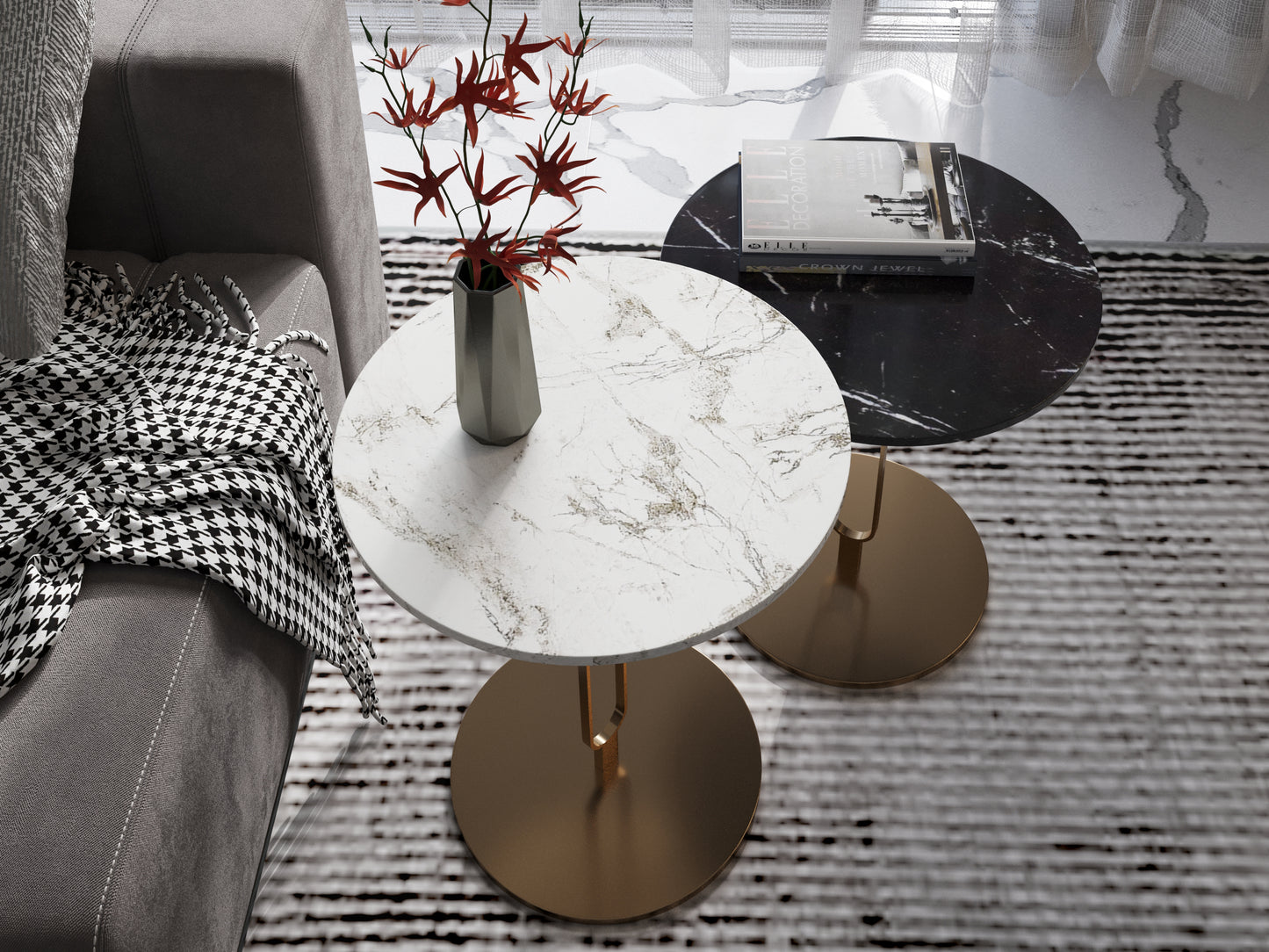 Table d'Appoint "Yin-Yang"
