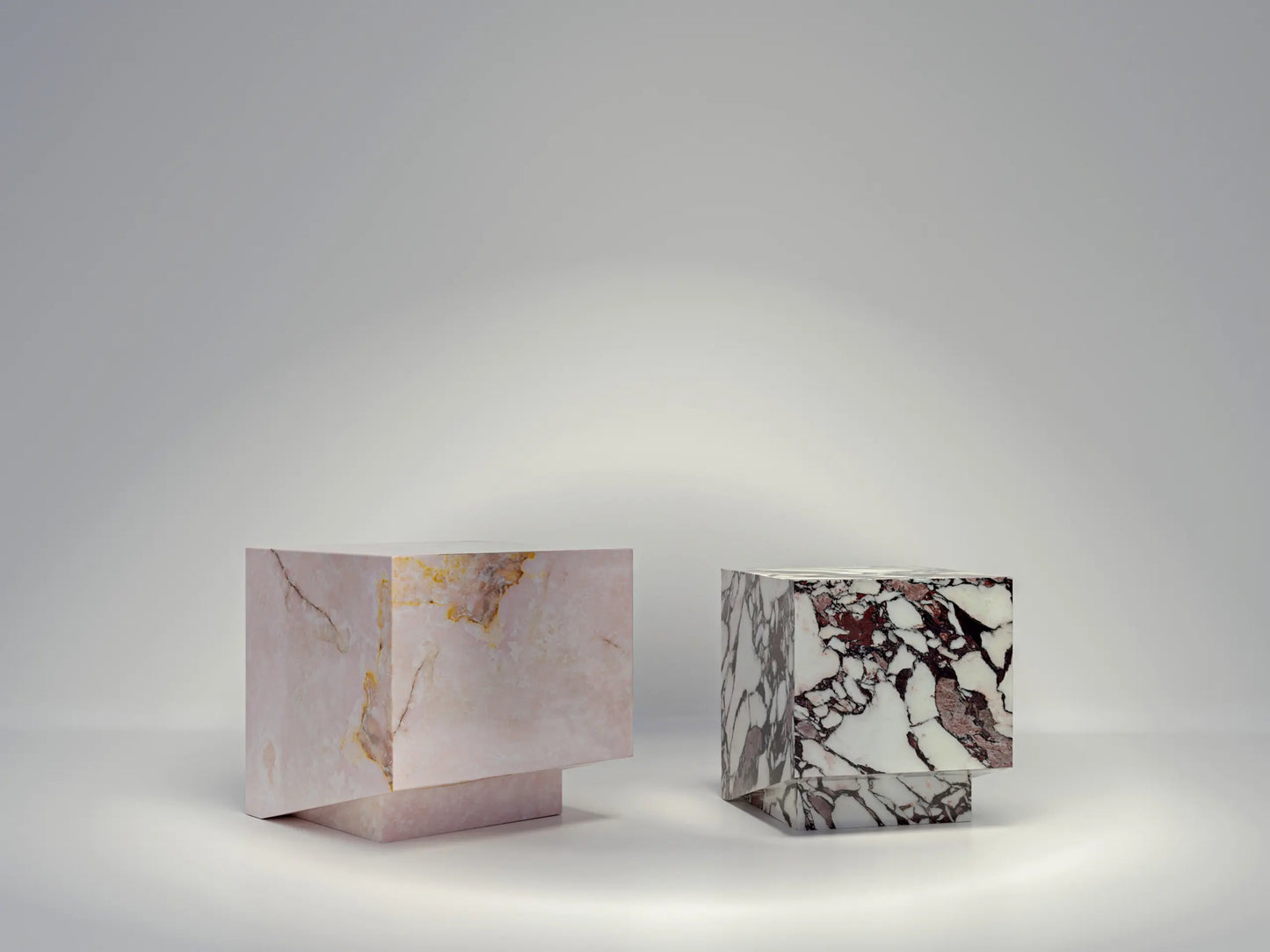 Table d'appoint Candy en Marbre ou Onyx