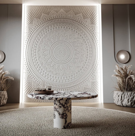 Table basse ronde Stella marbre