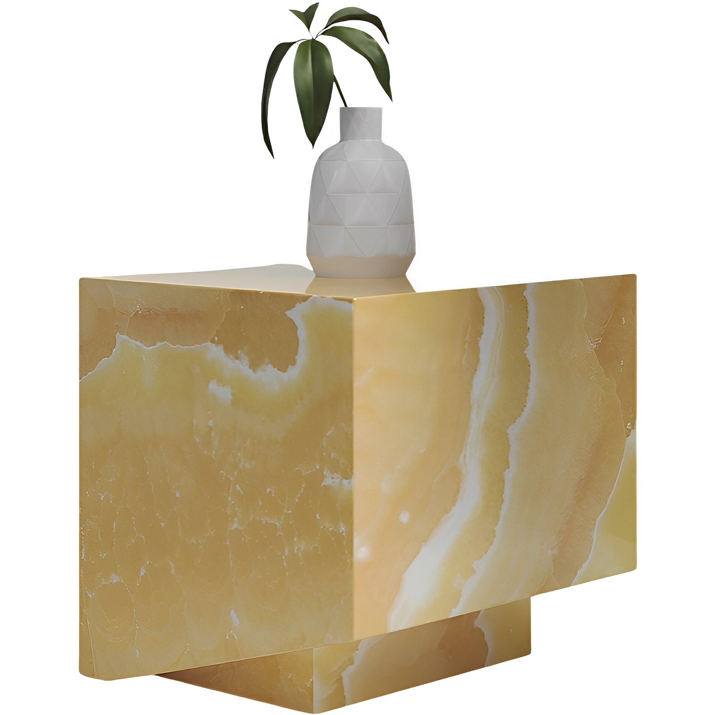 Table d'appoint Candy en Marbre ou Onyx