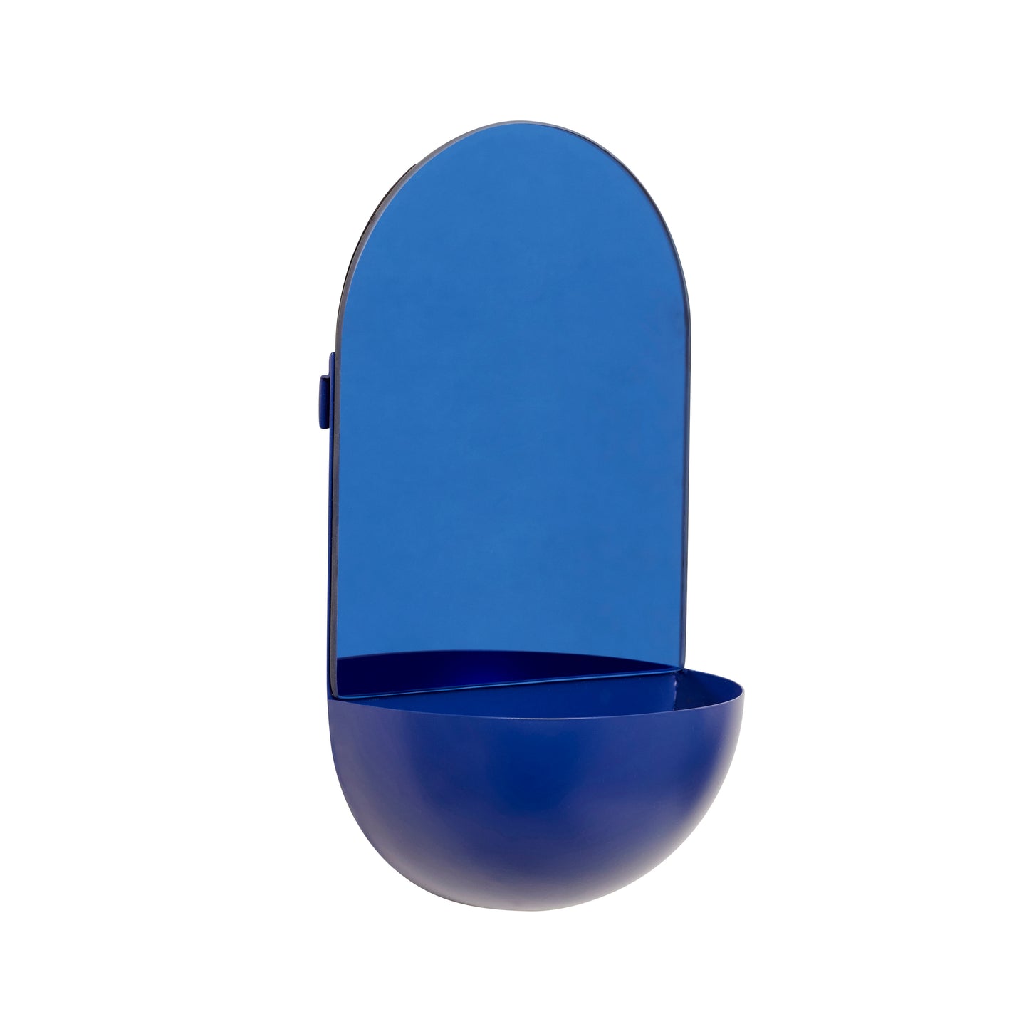 Miroir mural en forme d'arche bleu