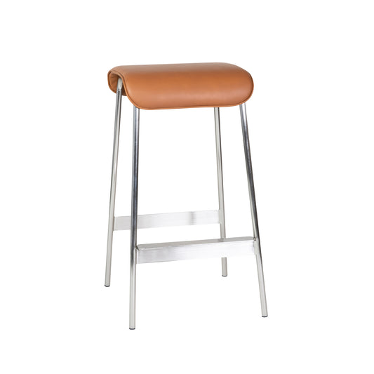 Tabouret de bar Avenue Nickel/Marron