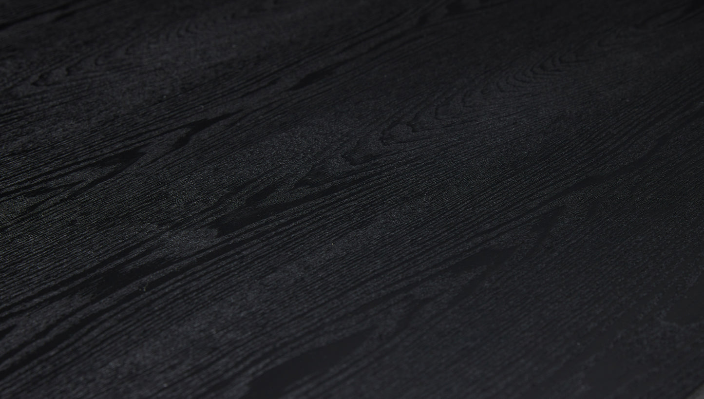 Dapper table à manger carrée noire