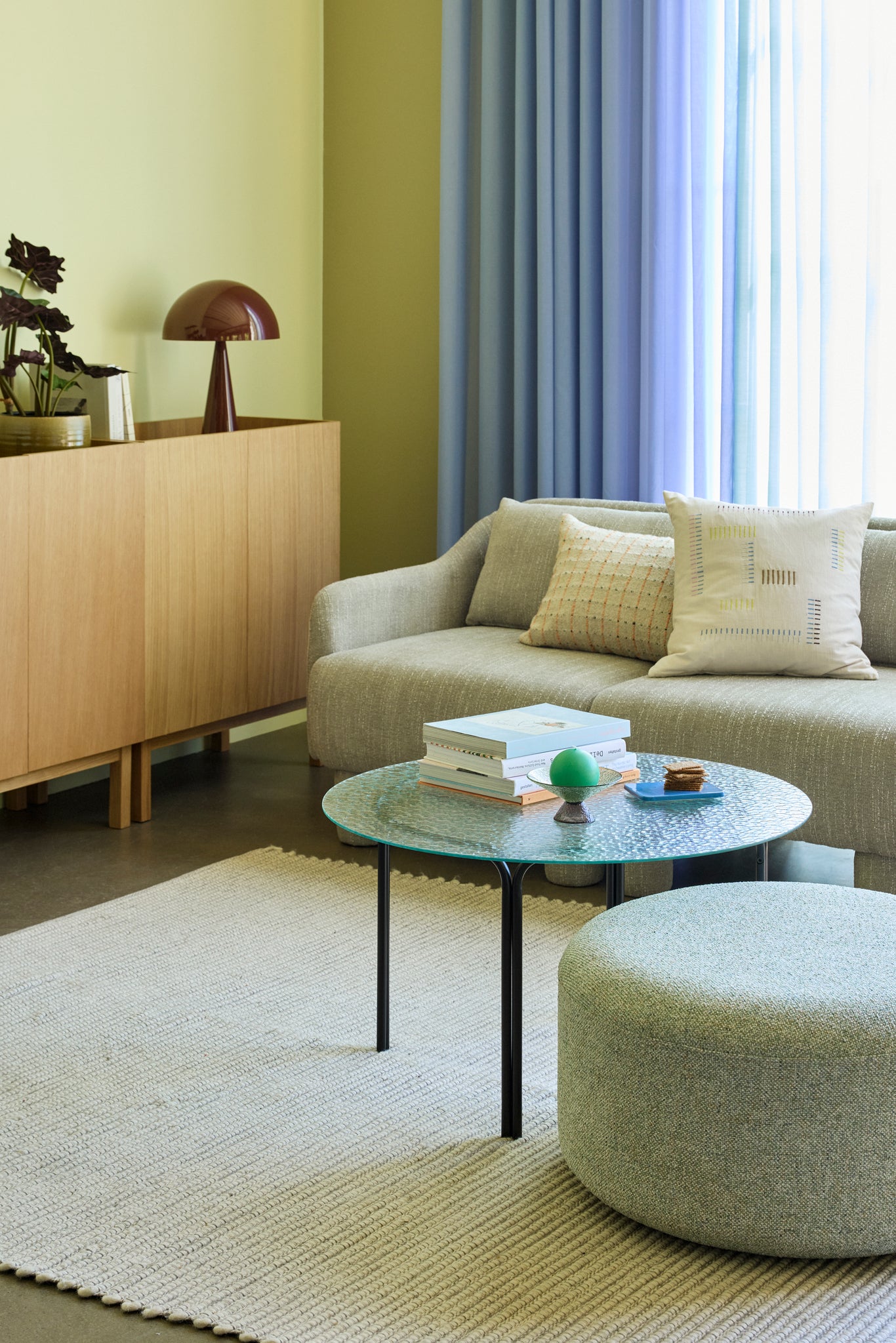 Pouf Marshmellow grand vert clair