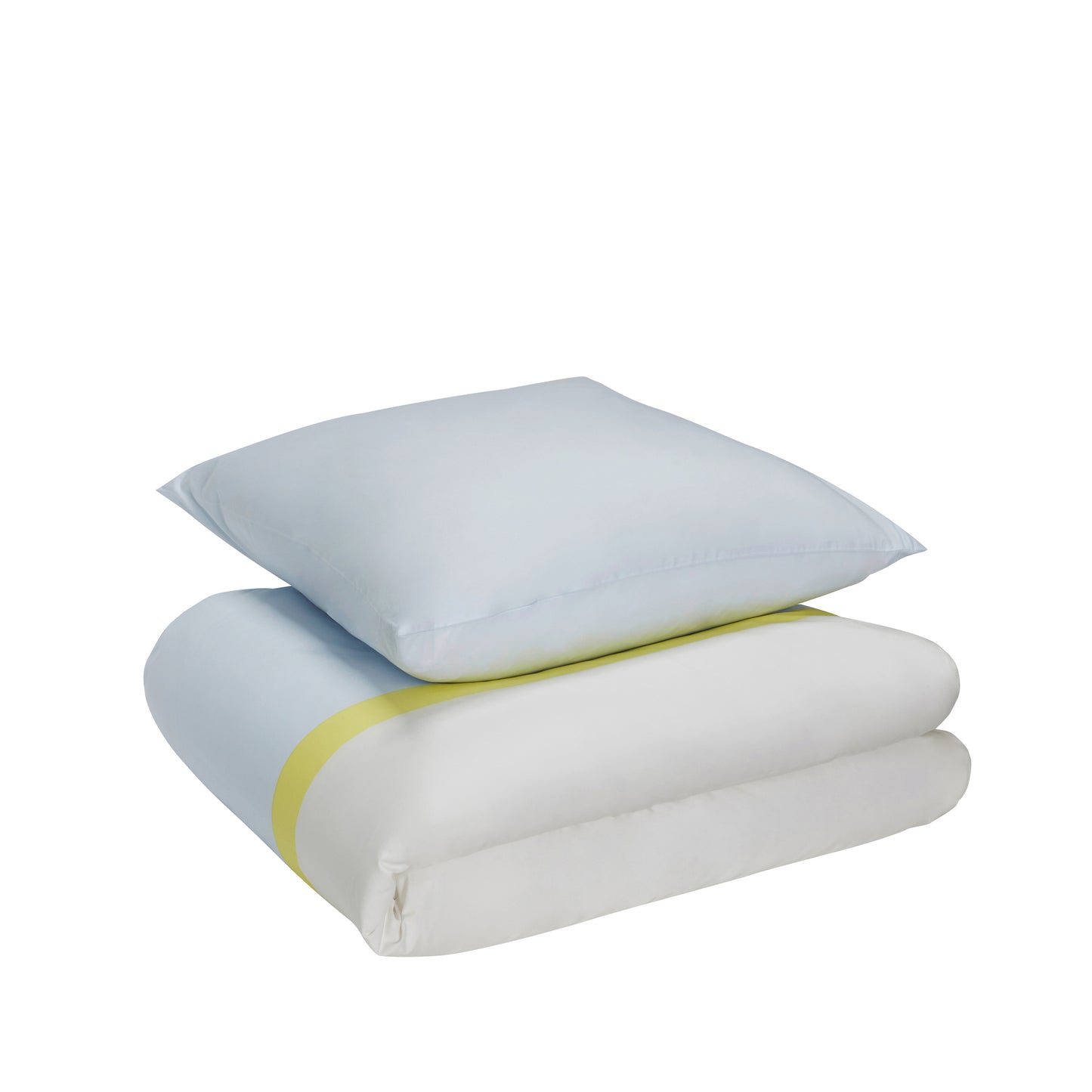 Linge de lit Block 140x 220 cm bleu clair / multicolore