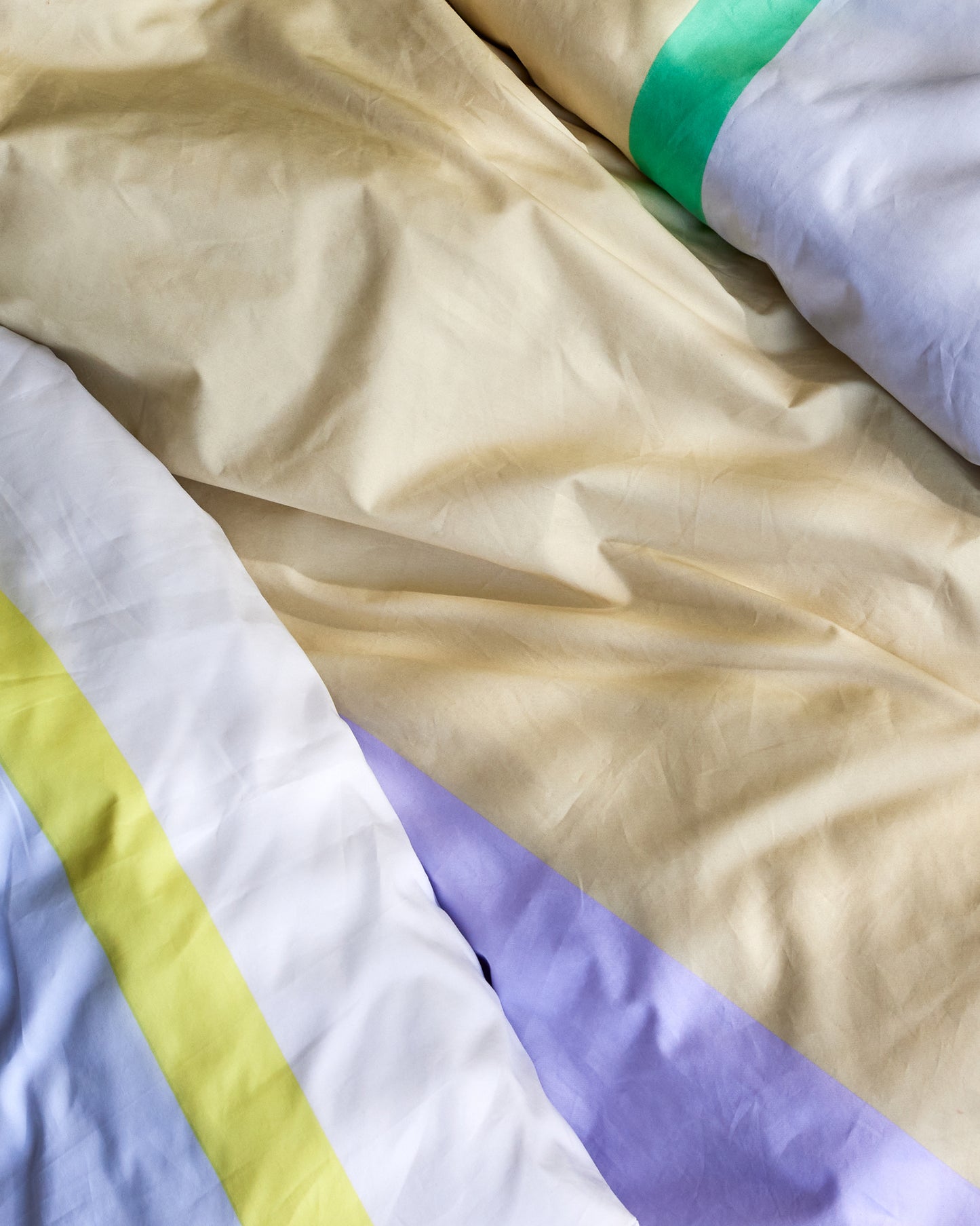 Linge de lit Block 140x 220 cm bleu clair / multicolore