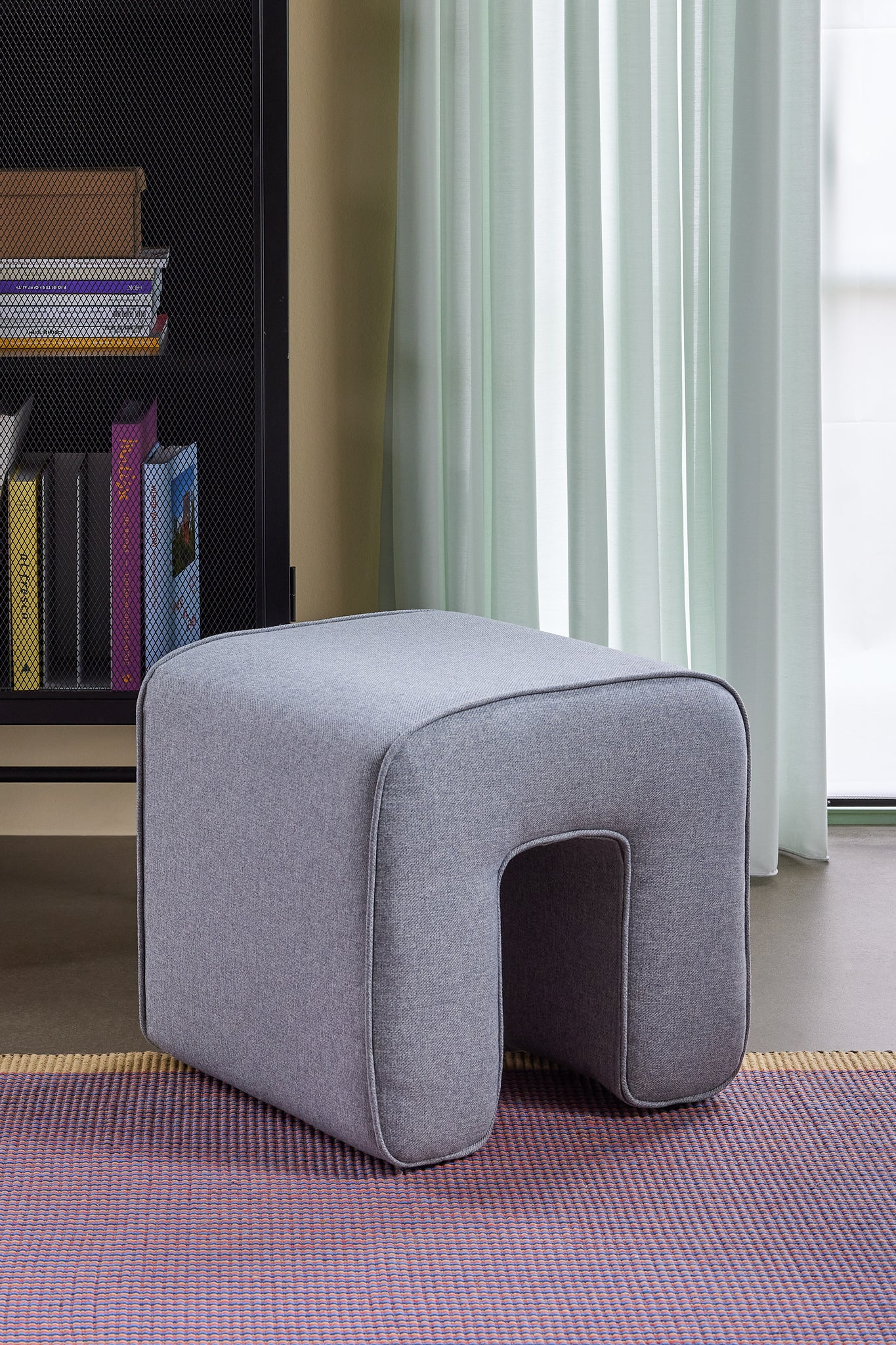 Sculpture Pouf Gris