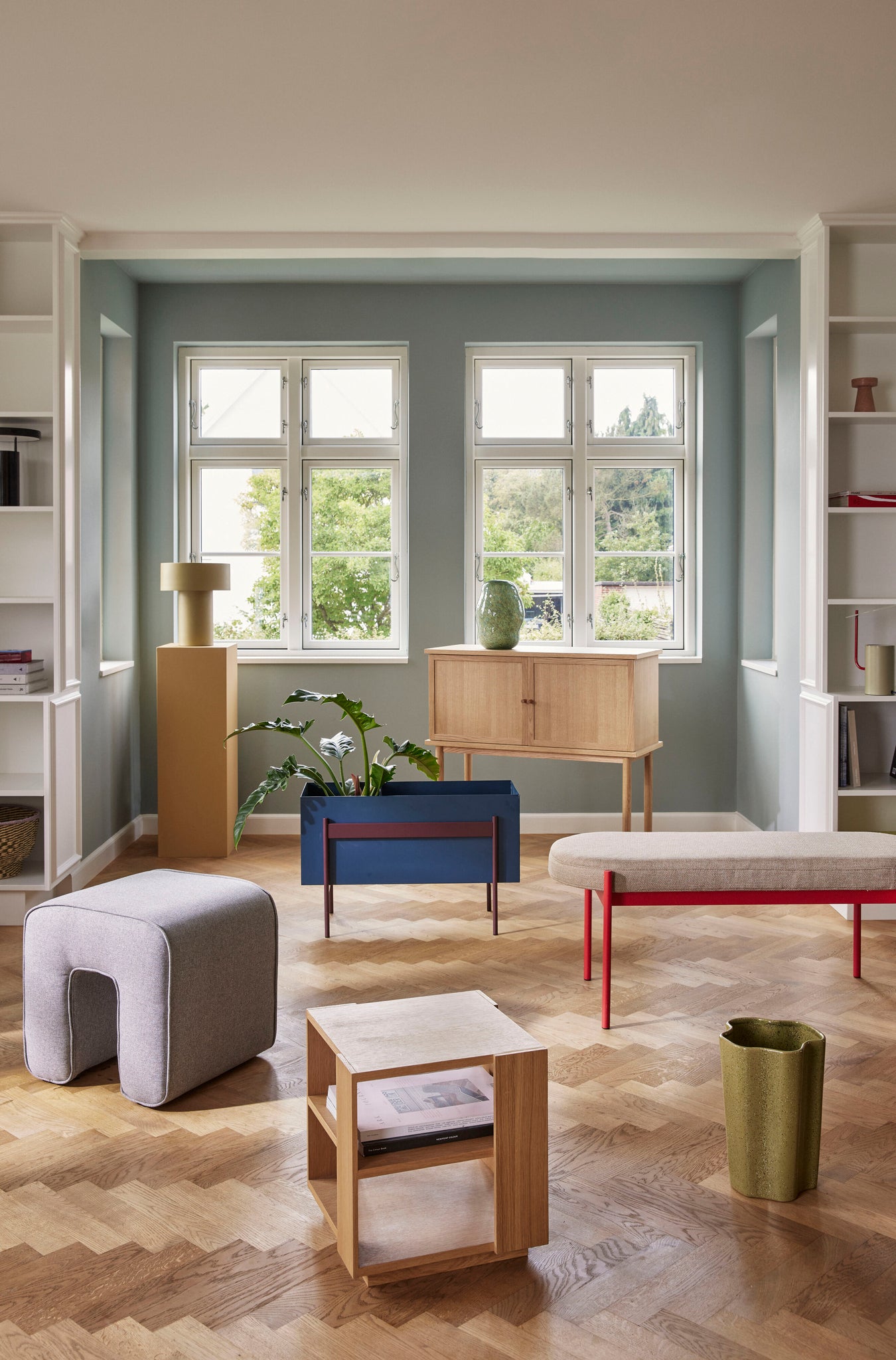 Sculpture Pouf Gris