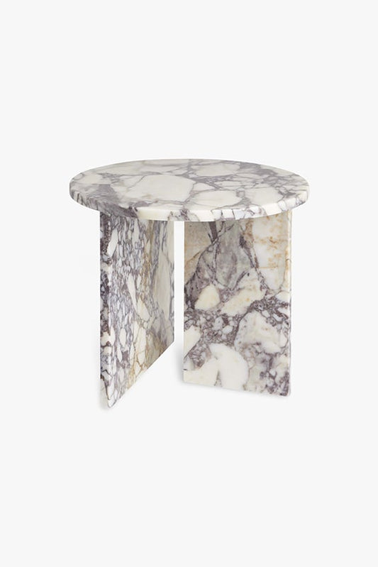 Table d'appoint en marbre Calacatta Viola June