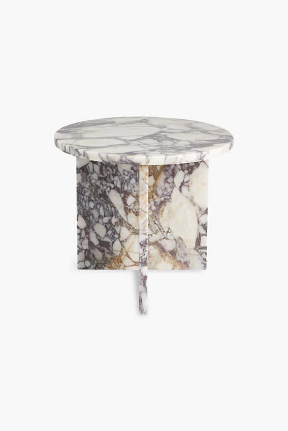 Table d'appoint en marbre Calacatta Viola June