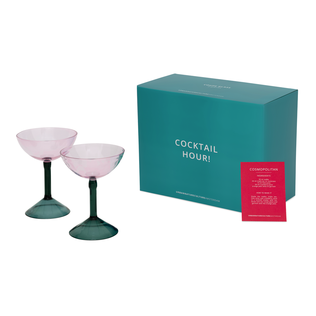 Coupes à cocktail, lot de 2, en coffret cadeau