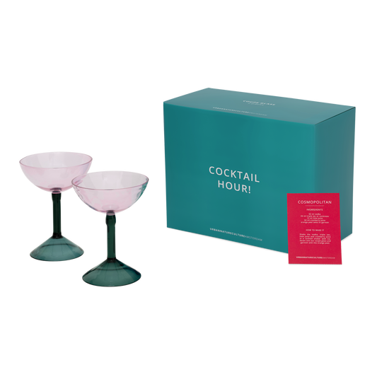 Coupes à cocktail, lot de 2, en coffret cadeau