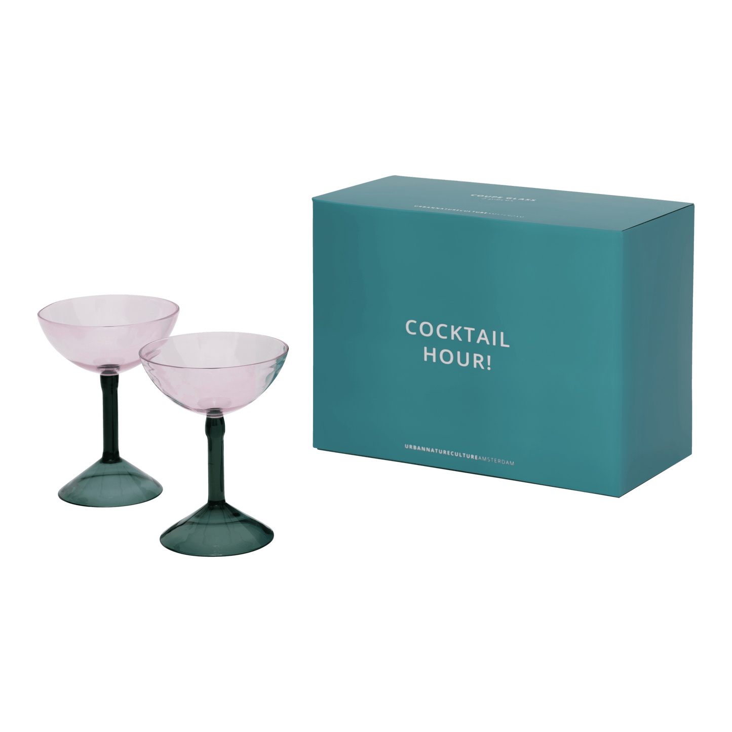 Coupes à cocktail, lot de 2, en coffret cadeau