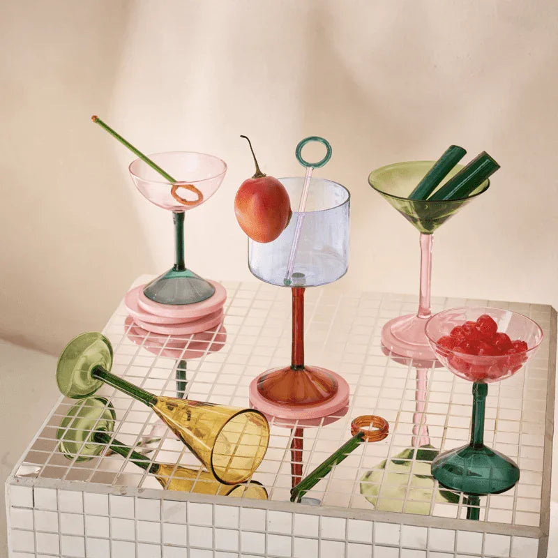 Coupes à cocktail, lot de 2, en coffret cadeau