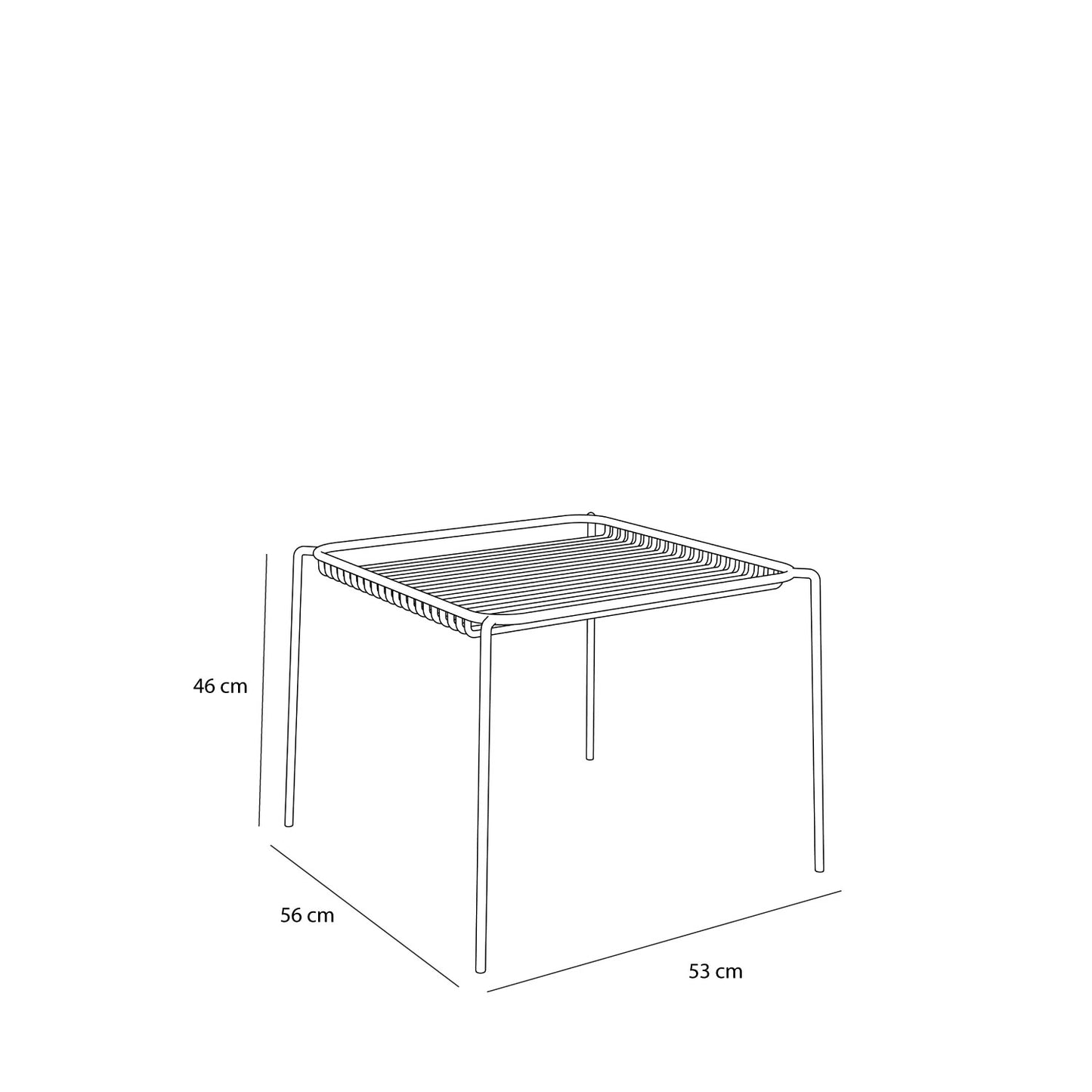 Table d'appoint String noire