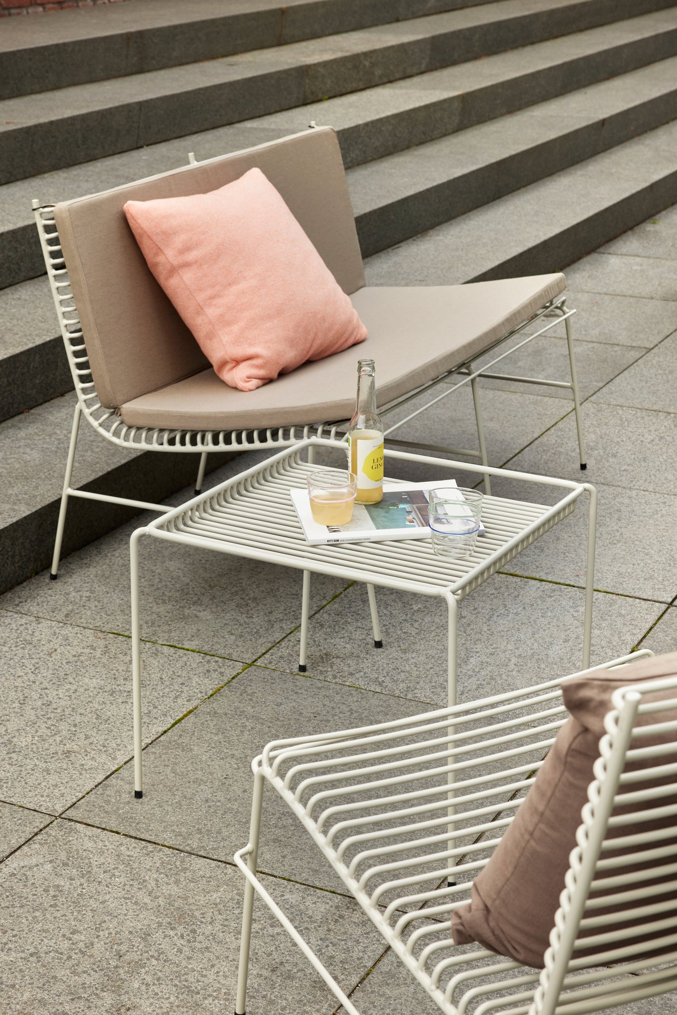 Banc String gris clair
