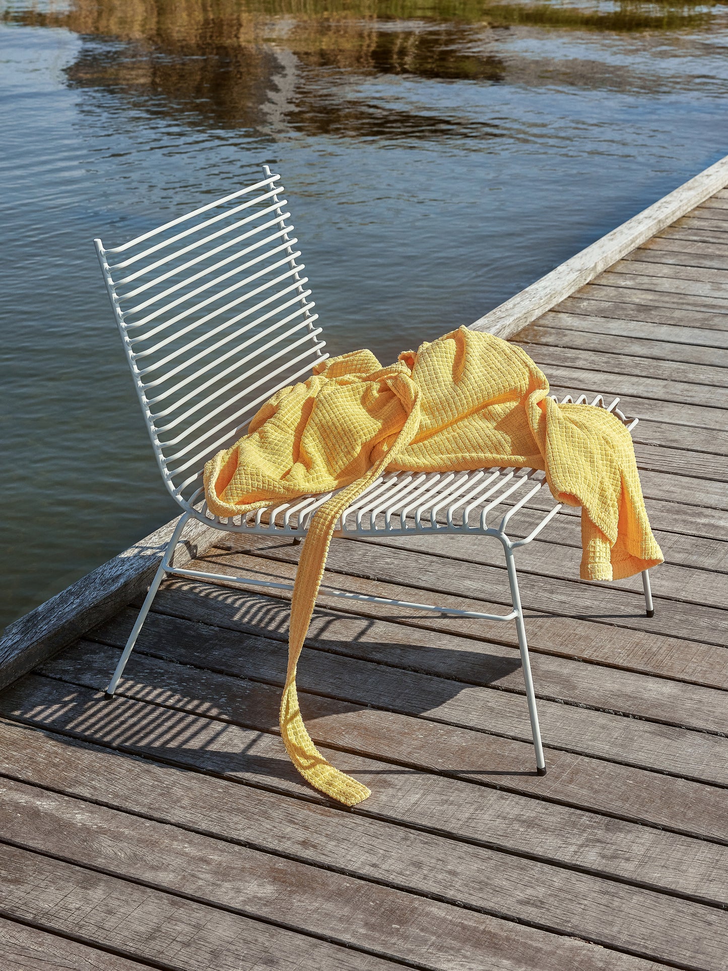 2 x Fauteuils lounge String gris clair