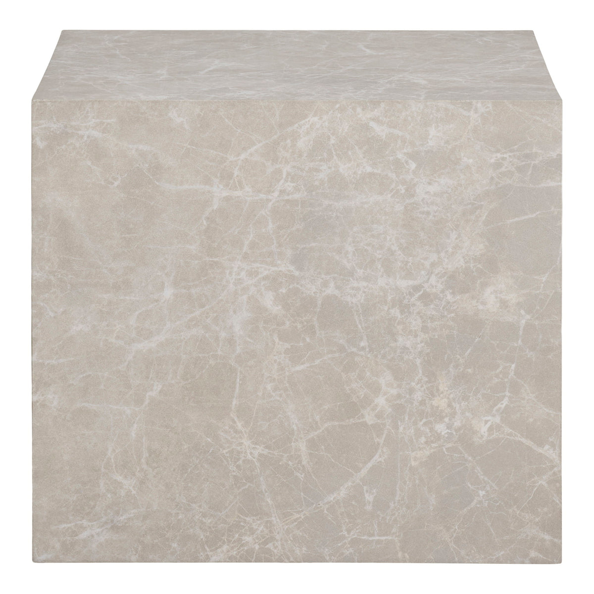 Table basse Prague - Table basse, effet marbre, beige, lot de 2