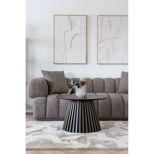 Table basse Osaka - placage en chêne fumé Ø70 x 45 cm