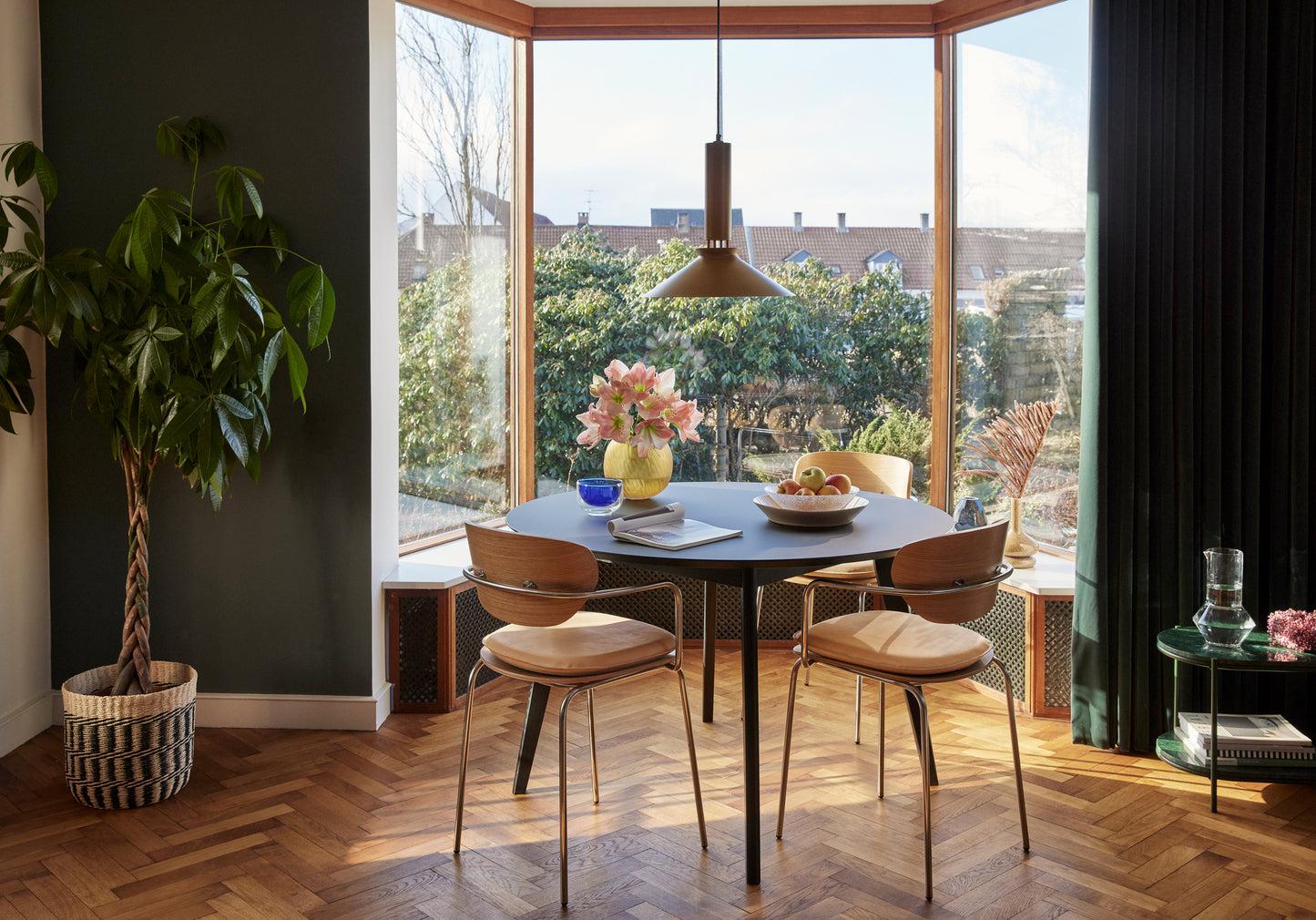 Vases Molécule Ambre (lot de 2)