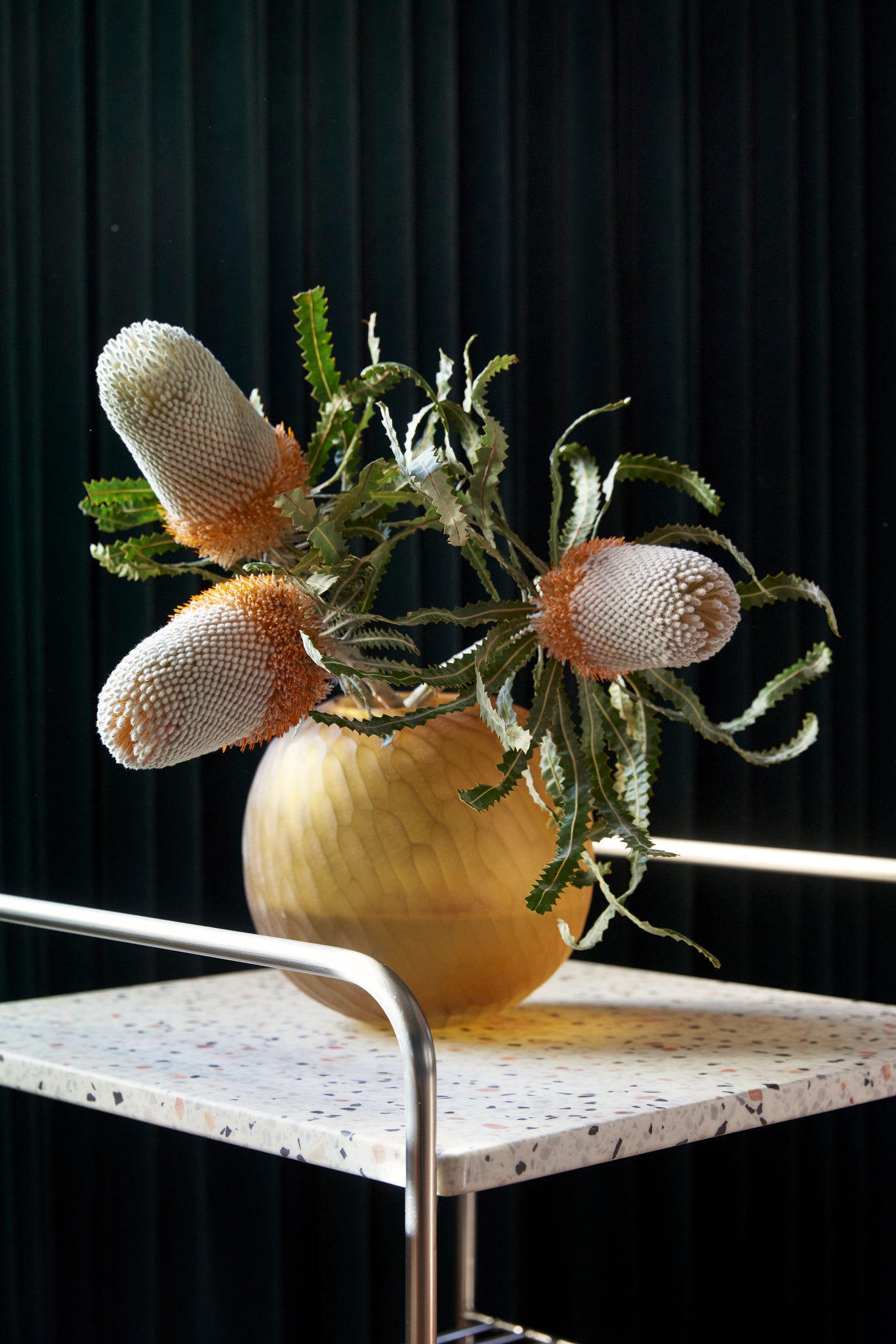 Vases Molécule Ambre (lot de 2)