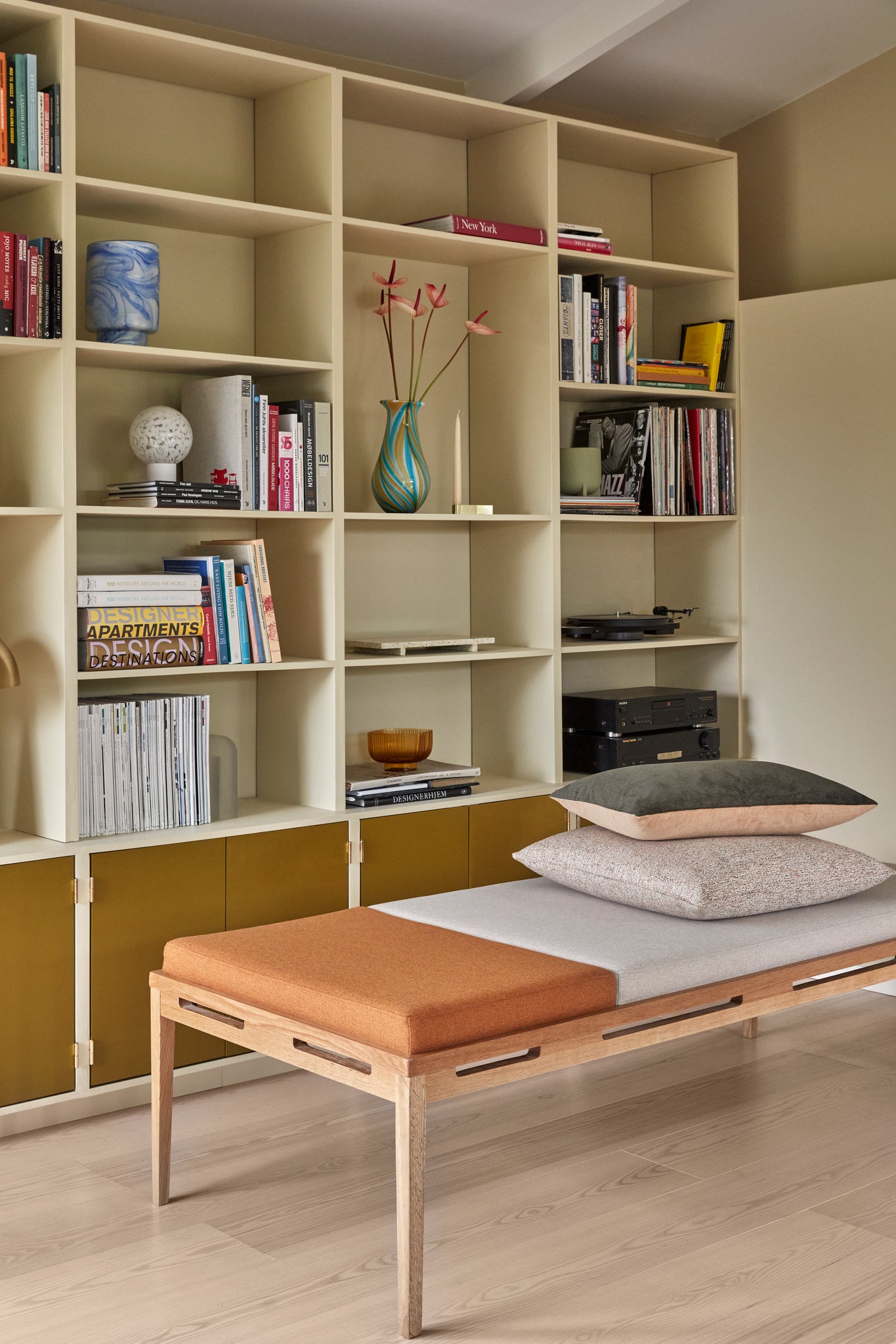 Vases nuages bleu/blanc (ensemble de 2)