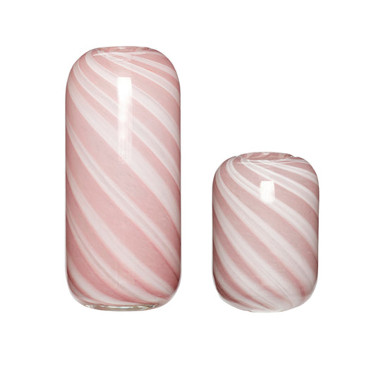 Vases à bonbons roses (lot de 2)
