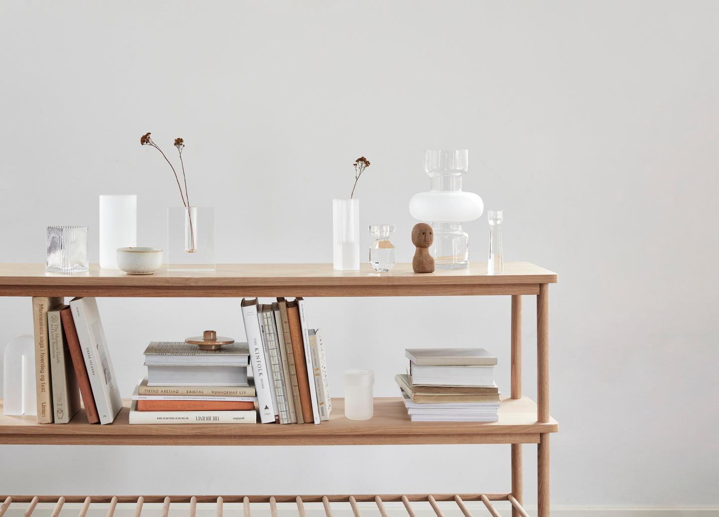 Vase bloc transparent Fait main