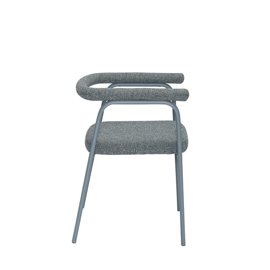Chaise de salle à manger Ecto grise