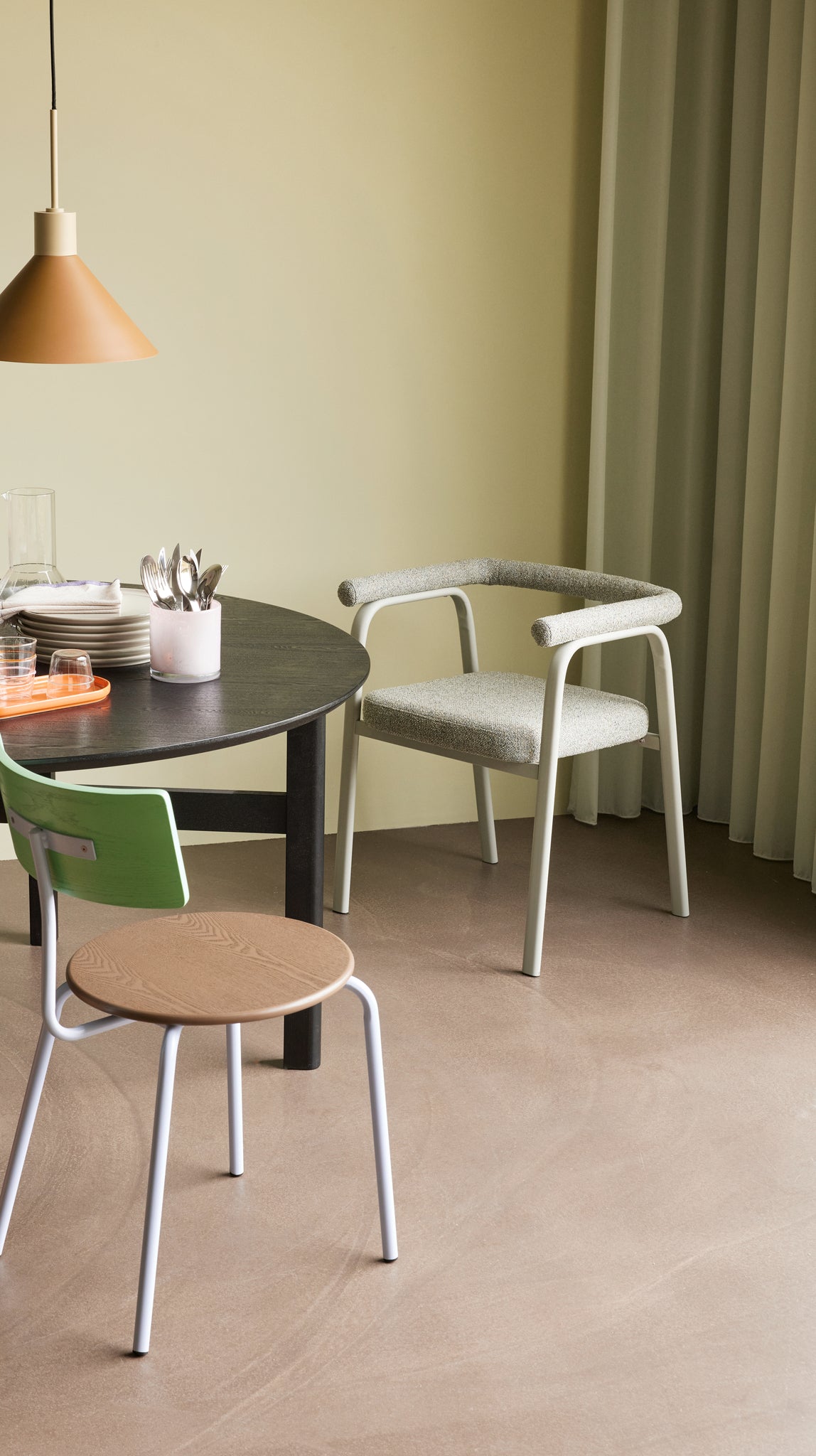 Chaise de salle à manger Ecto sable