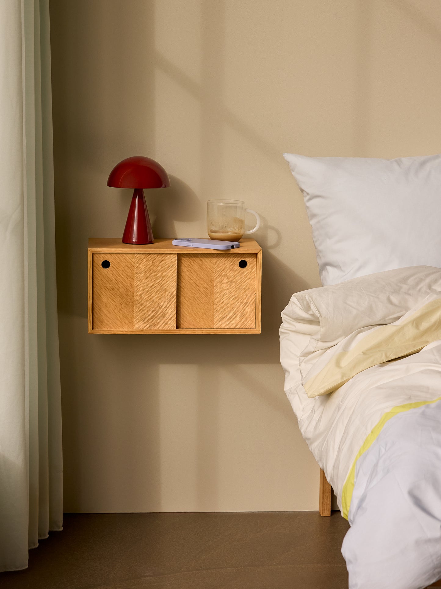 Étagère en chevrons naturelle