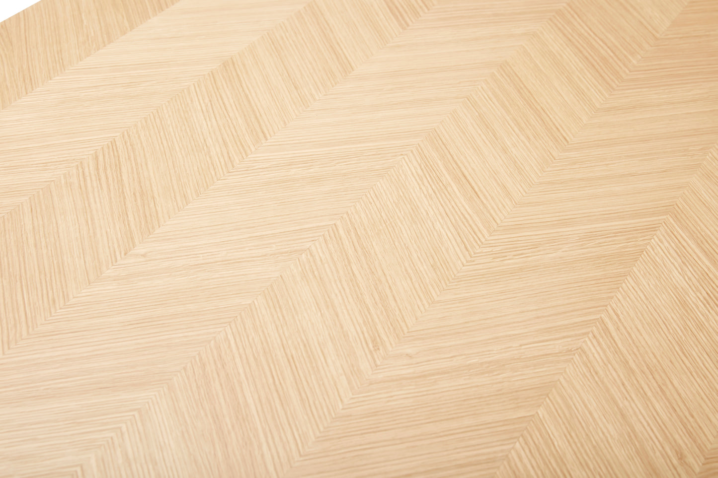 Grande table à manger à chevrons, finition naturelle