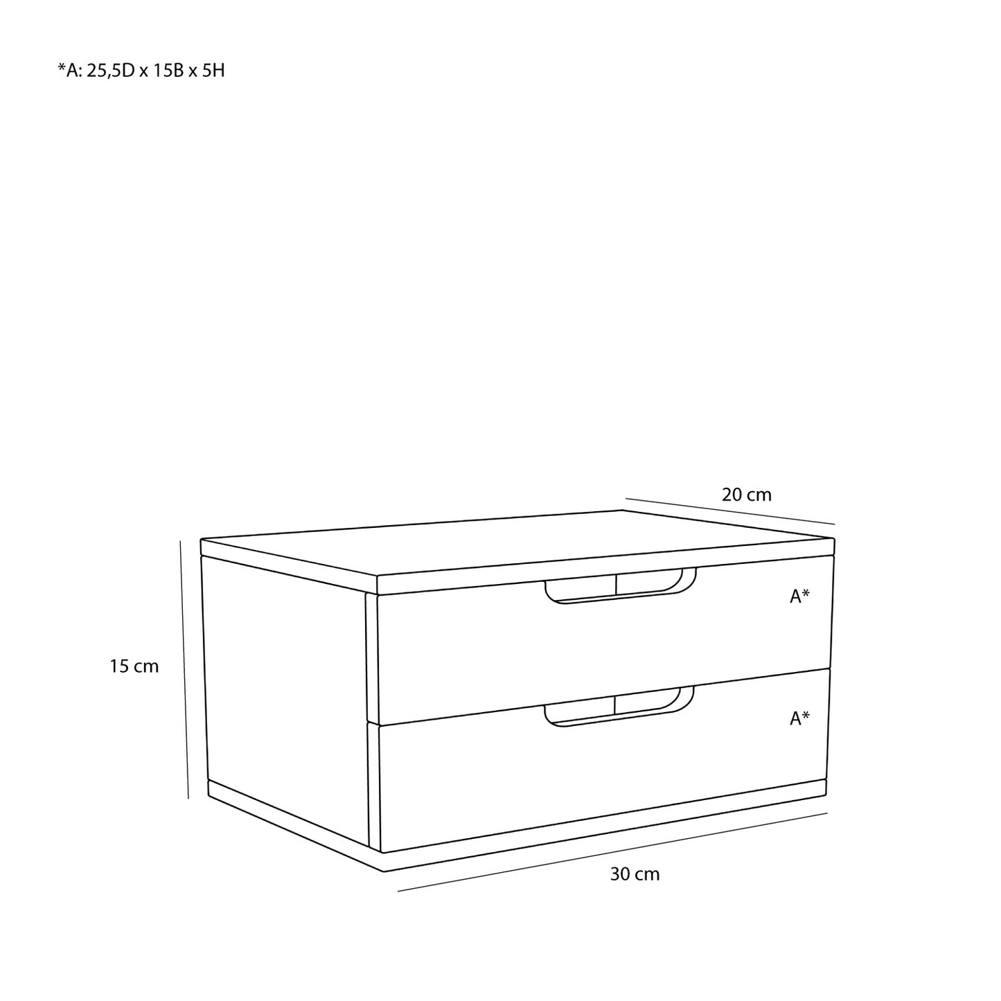 AtHand Étagère murale/table de chevet naturelle