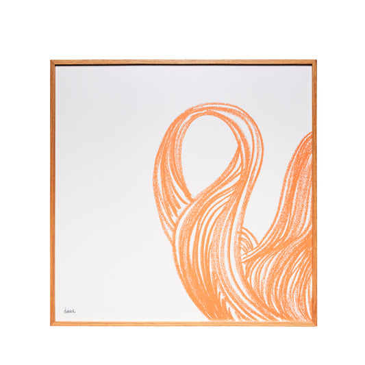 Cadre Hello 80x80 naturel