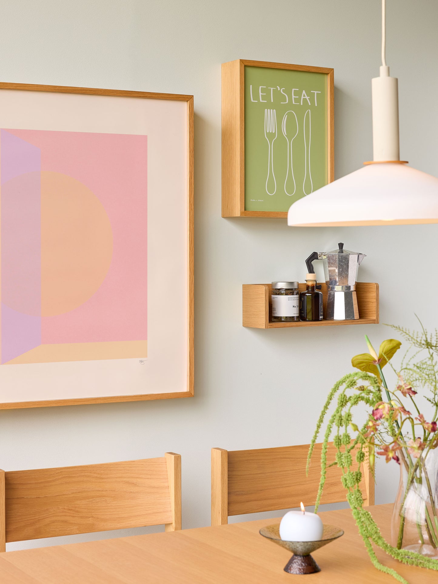 Cadre Hello 29,7 x 42 Naturel