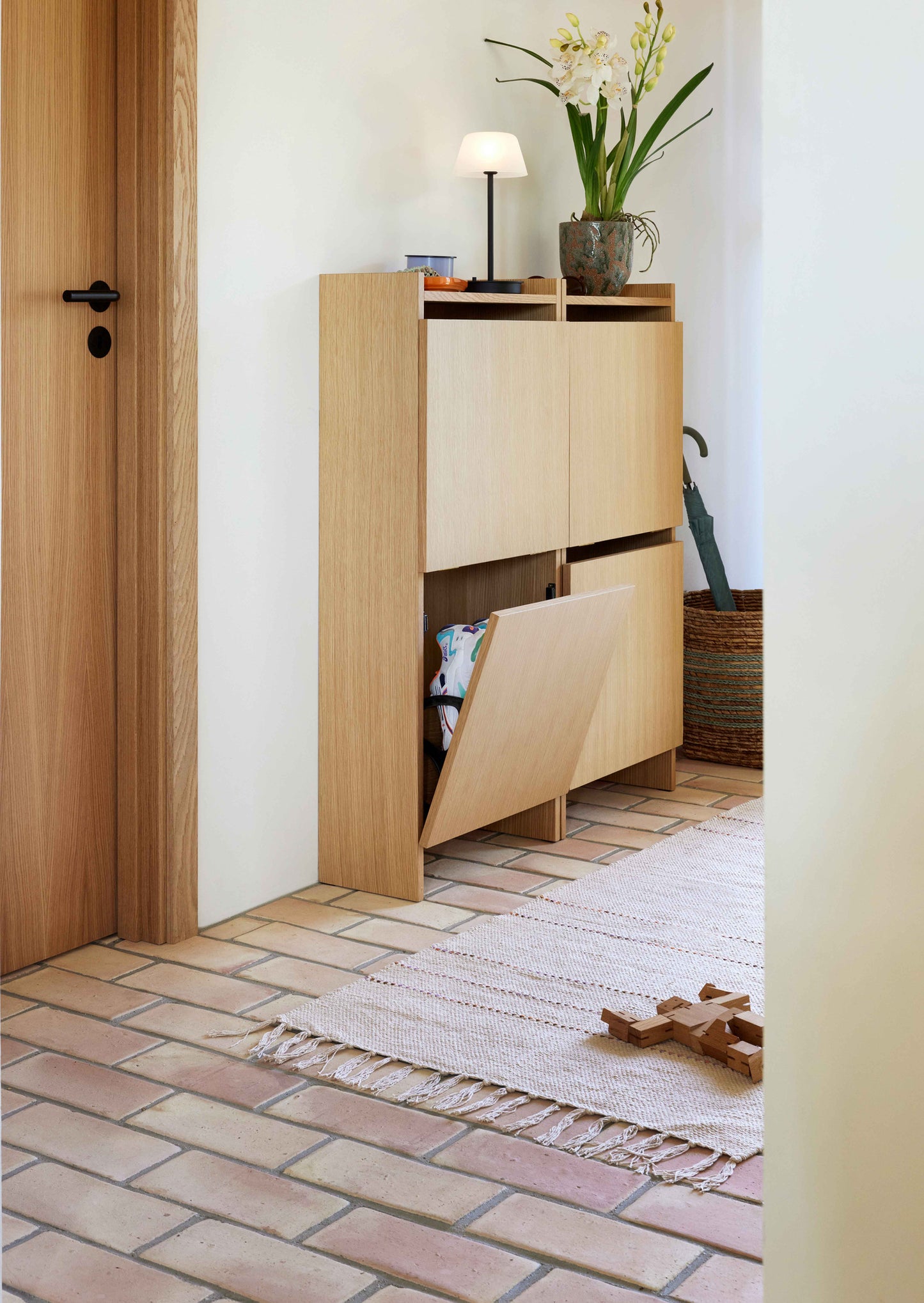 Meuble à chaussures Forma Naturel Fait main